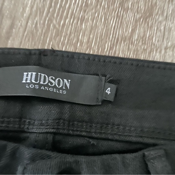 Hudson Ladies' Slim Straight Leg Jean Black Size 4 - Picture 10 of 14